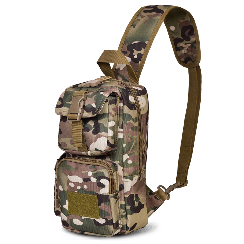 户外战术胸包男多功能迷彩骑行运动单肩斜挎背包登山旅行单肩包