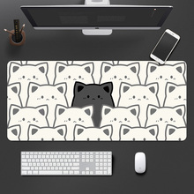 猫咪鼠标垫超大可爱女生书桌垫办公室桌垫大号电脑笔记本键盘垫子
