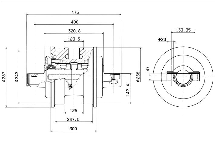 【原创】工程机械配件—我有一"轮"-"支重轮 "