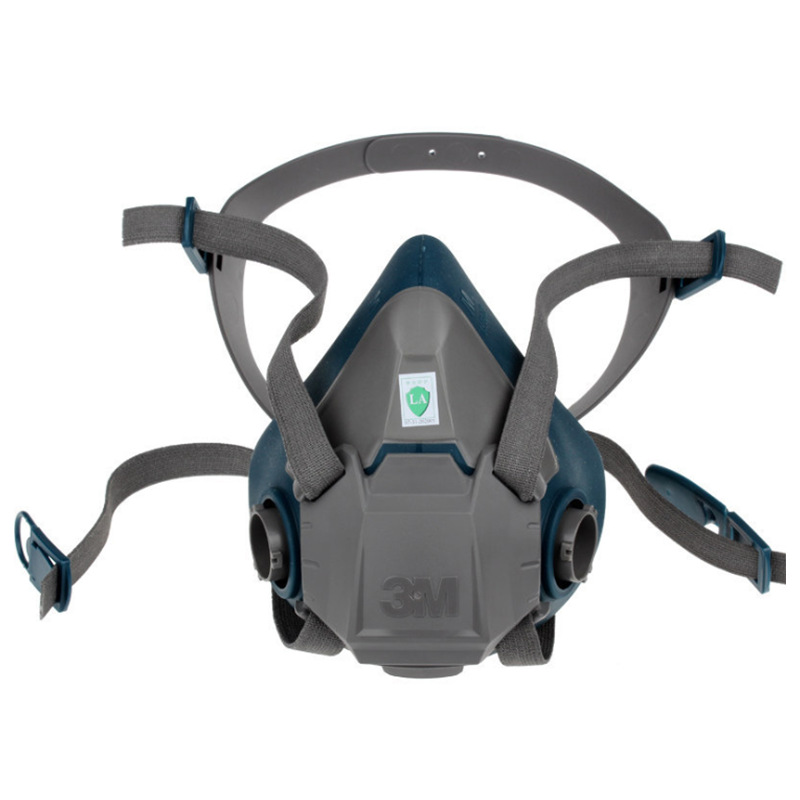 3m6502硅胶半面具防粉尘防喷漆防化工气体甲醛防毒面具