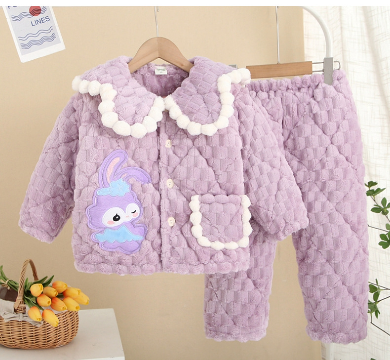 儿童珊瑚绒睡衣