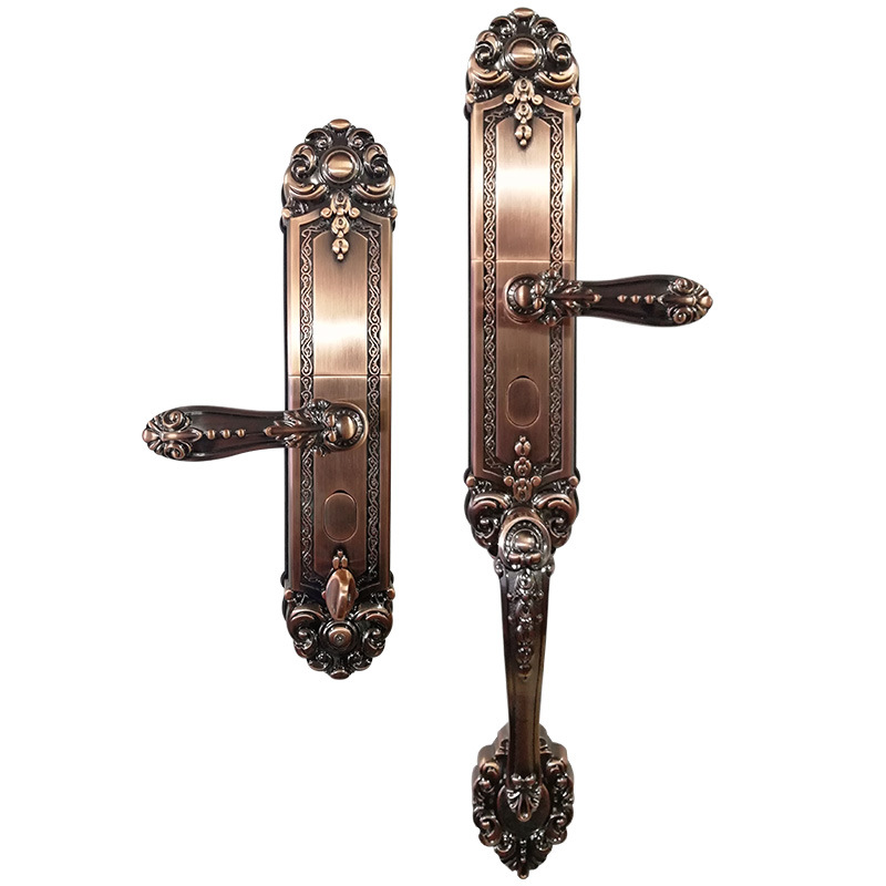 佛山厂家欧式复古别墅门智能指纹钥匙家用防盗四合一智能指纹锁