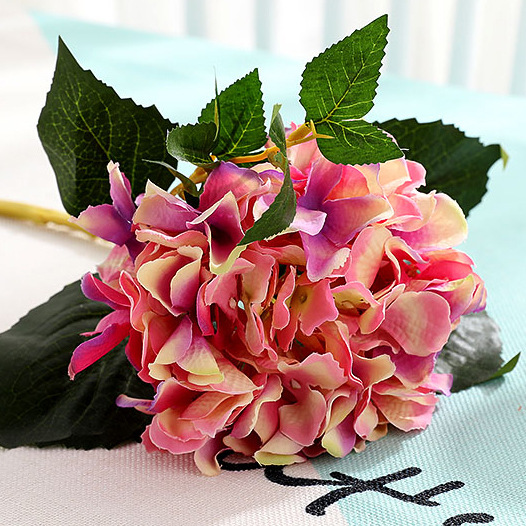 Simulated Pincushion Artificial Flower Fake Flower for Wedding California Hydrangea Wedding Ceremony Layout High-End Artificial Flower Wholesale