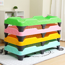幼儿园床直销幼儿园专用床 幼儿园塑料床 儿童午睡塑料床优惠特价