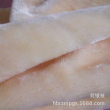 厂家直供米白色加厚棉鞋里绒布面料现货批发冬季服装辅料绒布