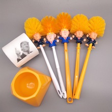 创意浴室马桶刷President toilet brush川普brush 公仔玩具