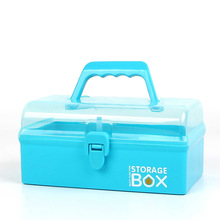 厂家批发家用塑料收纳盒家庭小药箱工具箱储物箱收纳首饰收纳盒