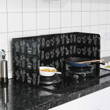 厨房耐高温隔热挡油板 可折叠铝箔防油板灶台易清洁防油污挡板