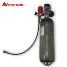 碳纤维气瓶3L+空呼阀+大转小充气阀门铝合金内胆高压纤维气瓶全套