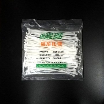 尼龙扎带4*200-4*300 塑料扎带束线带捆绑带自锁式扎线带-阿里巴巴