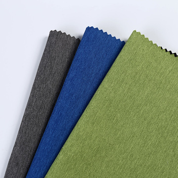 150d羽绒服面料 涤纶梭织布 仿针织复合平纹户外服夹克棉服面料