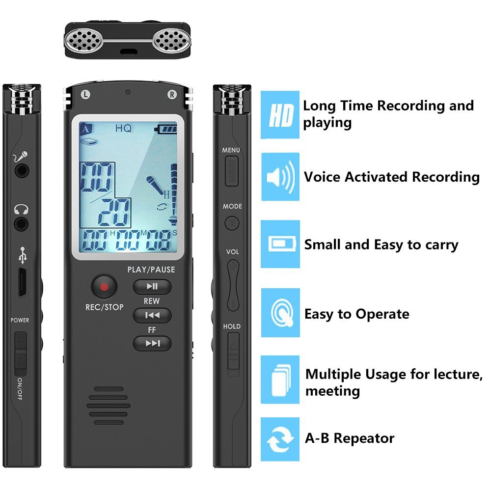 录音笔VoiceRecorder 8G/16G/32G锂电 支持一件发 大量现货发T60