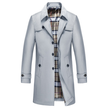 一件代发春秋风衣男青年休闲中长款风衣品质男装大码到8xl包邮