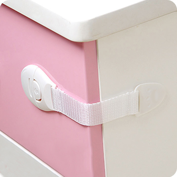 宝宝多功能布带锁婴儿安全锁儿童搭扣锁抽屉塑料马桶锁柜门冰箱锁