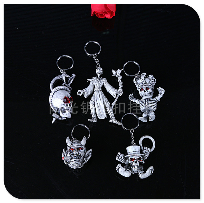 Popular One Piece Theater Version Skull Toys Doll Doll Skull Skateboard Key Chain Factory Direct Sales