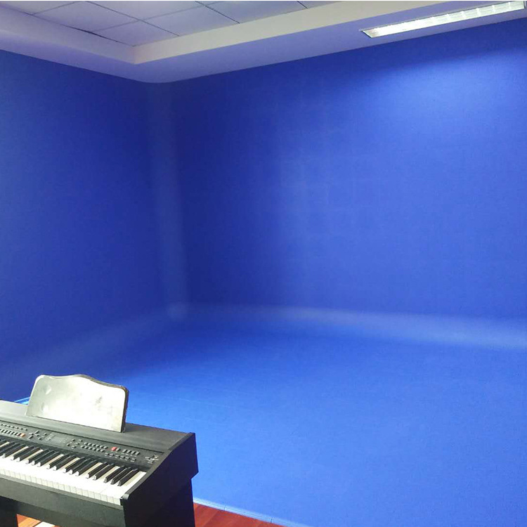 昱阳免漆型拼接式虚拟扇型蓝绿箱演播室抠像校园电视台微课录