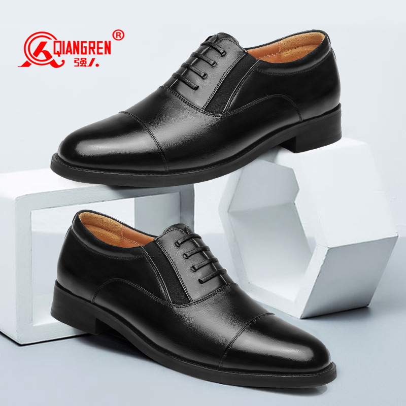 际华3515强人商务皮鞋三接头男士正装头层牛皮单鞋工装鞋一件代发