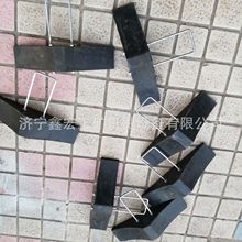 180×65×65橡胶挡轮器 三角橡胶止滑块 实心橡胶止轮器