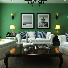 现代简约无纺布蚕丝纯色蓝绿素色墙纸卧室客厅电视背景墙北欧壁纸