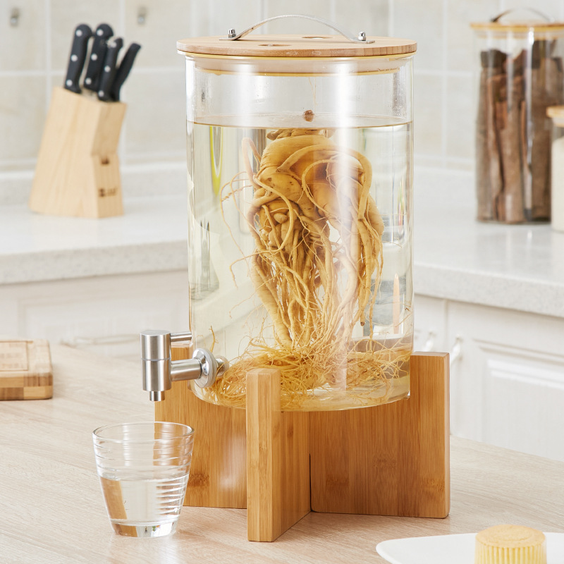 10斤16斤装酒容器大号玻璃泡酒瓶带龙头家用自酿酒密封罐套装批发