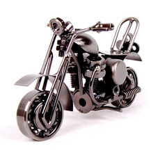 跨境商品金属铁艺摩托车模型创意手工家居装饰摆件儿童玩具