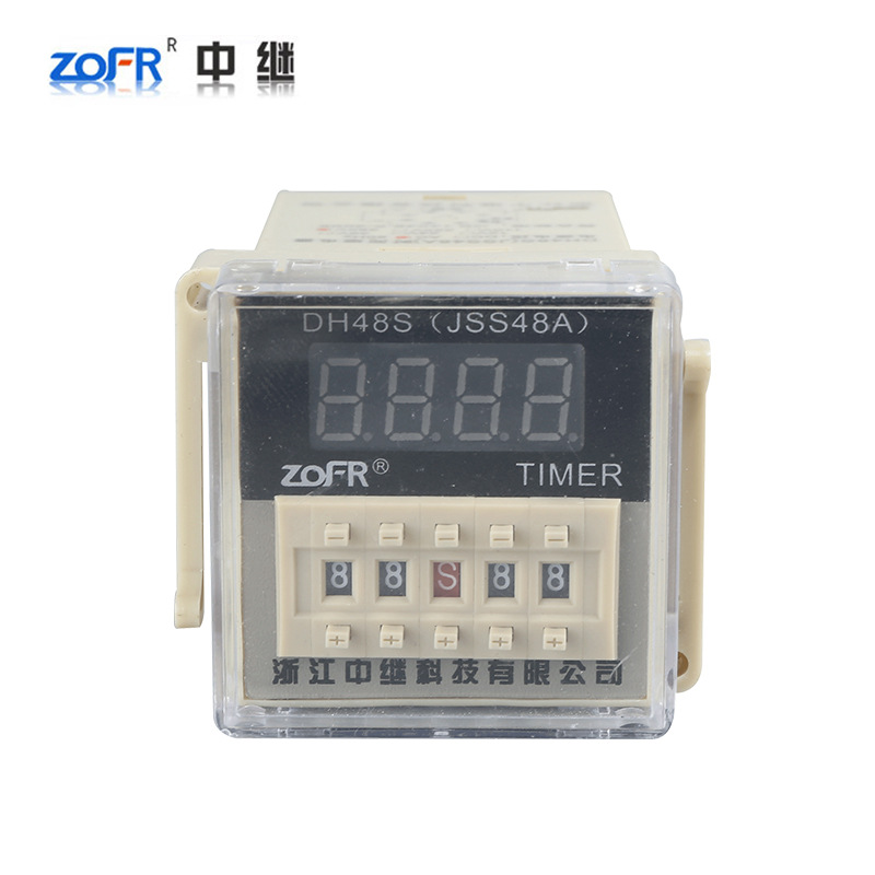 厂家直供循环时间继电器220V12V数显时间继电器DH48S-1Z JSS48A
