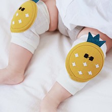 韩版卡通夏季新款棉款儿童护膝宝宝爬行膝盖护垫透气网眼袜套批发