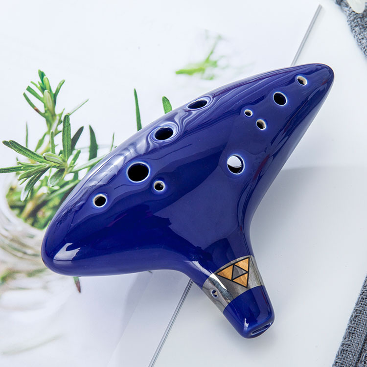 Ocarina 12 Holes Ac Hot Selling Musical Instrument Manufacturer Ocarina Alto C Key Ocarina Wholesale a C Key Wind Instruments