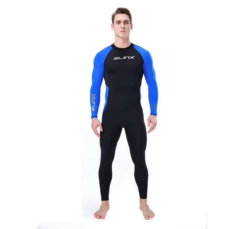 Cross-Border Lycra Diving Suit Men's and Women's Slinx Thin Quick-Drying Swimsuit One-Piece Jellyfish-Proof Surfing Sun Protection Clothing Wholesale