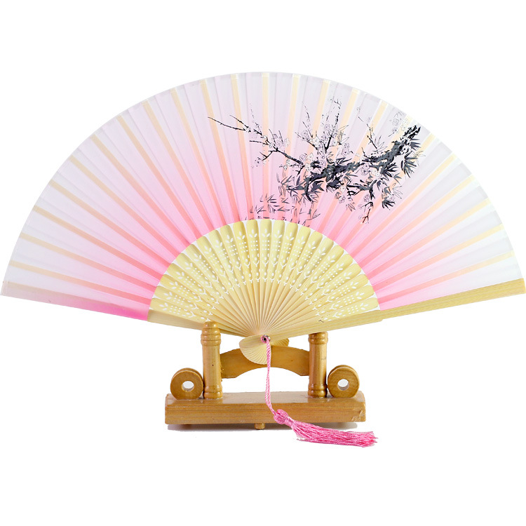 Folding Fan Bamboo Antique Fan Student Female Chinese Style Small Fan Folding Fan Ancient Style Student Gift Fan