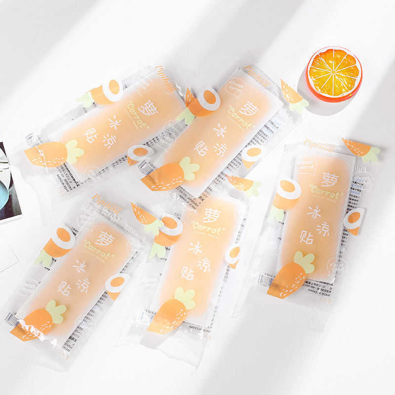 Summer Cartoon Fruit Flavor Cooling Plaster Summer Relief Summer Vacation Cooling Artifact Cooling Plaster Driving Refreshing Stickers Batch Delivery