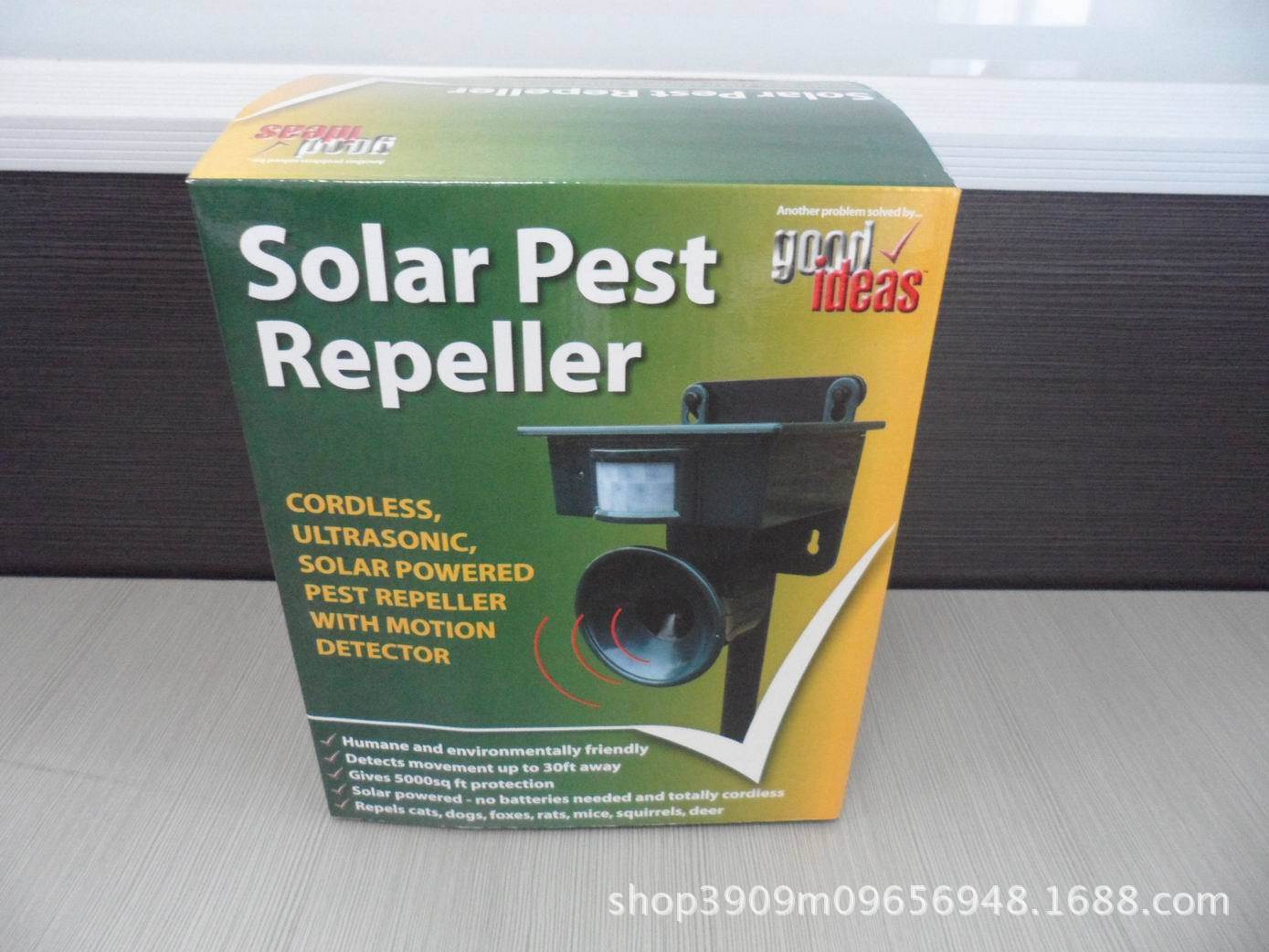 Solar Ultrasonic Mouse Expeller Cat Repeller Dog Drives Animal Repeller Bird Warner Outdoor Waterproof Bird Warner