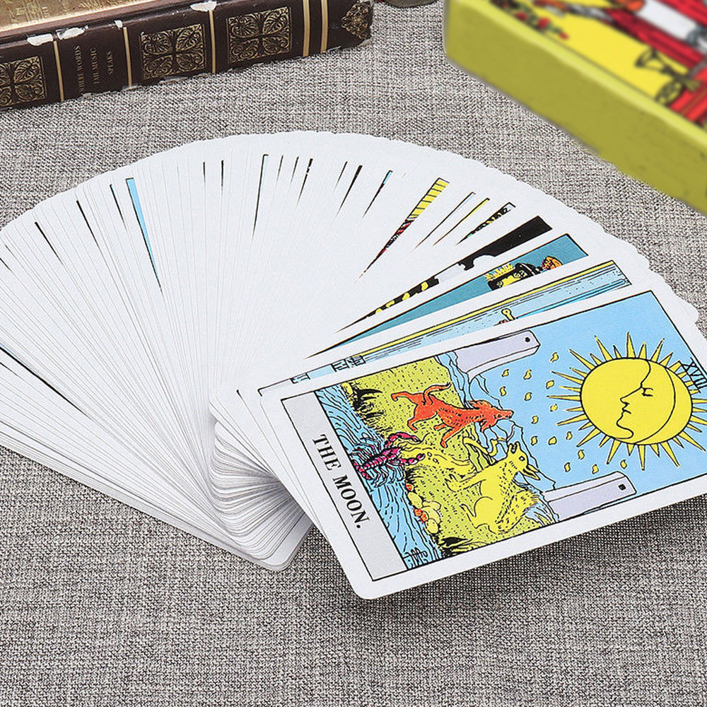 Tarot Deck Cards 78ps英文塔罗牌 跨境专供 新手学习英文说明书