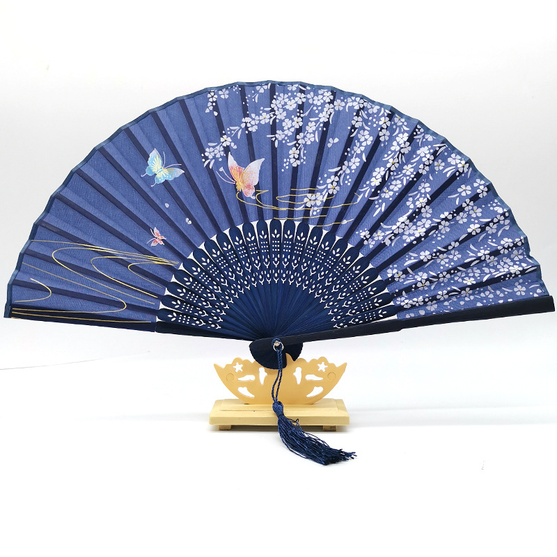 Folding Fan Bamboo Antique Fan Student Female Chinese Style Small Fan Folding Fan Ancient Style Student Gift Fan