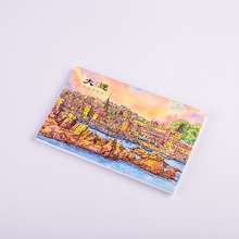 手绘明信片 大连 旅游景点星海广场金石滩卡片10张人