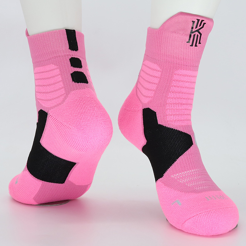 Towel Bottom Star High Top Mid-Calf Length Basketball Socks Children's Elite Socks Competition Training Athletic Socks Factory Direct Supply