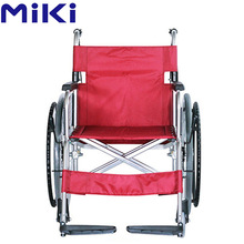 批发MiKi三贵轮椅MPT-43L 轻便折叠 免充气老人残疾人代步车
