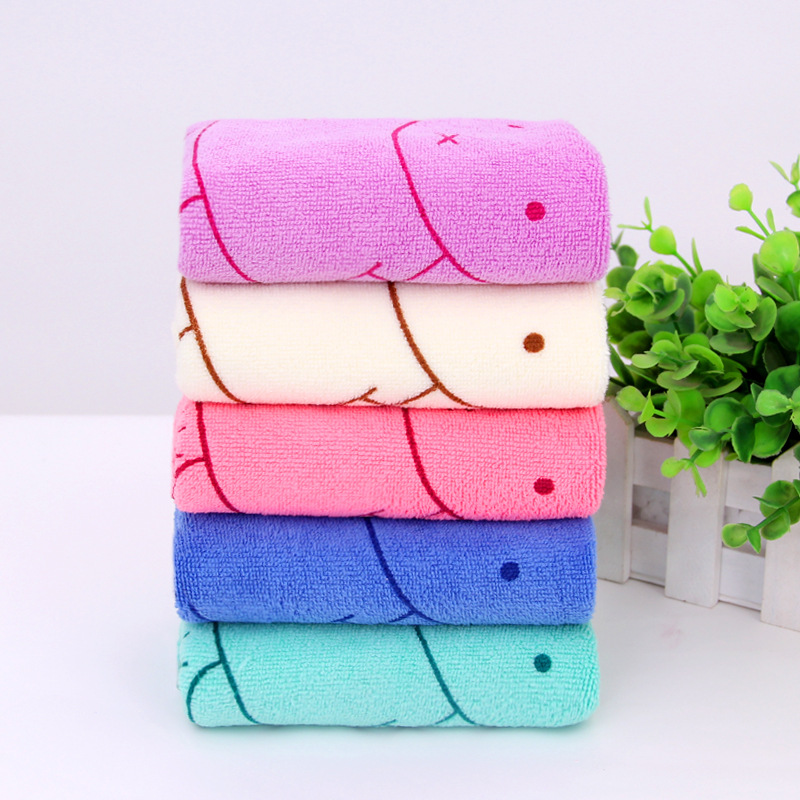 factory wholesale microfiber towel thickened absorbent soft lint-free cartoon printed home gifts towel