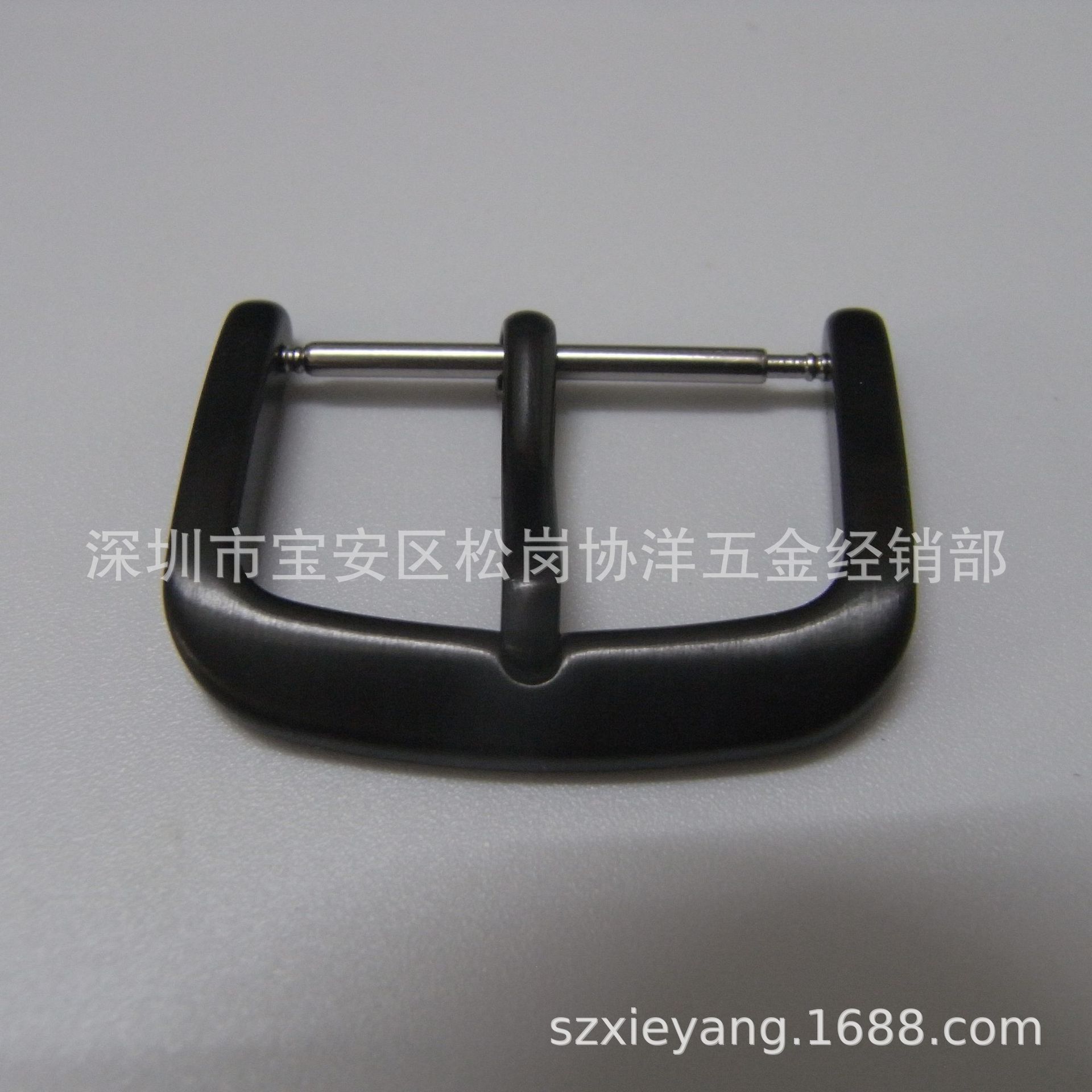 现货苹果三星华为佳明fb代用22mm不锈钢ip黑色 智能手表表带针扣