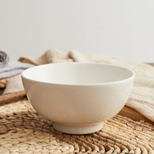 陶瓷餐具碗碟4.5寸米饭碗白瓷小碗高足碗家用汤碗饭店餐厅小白碗