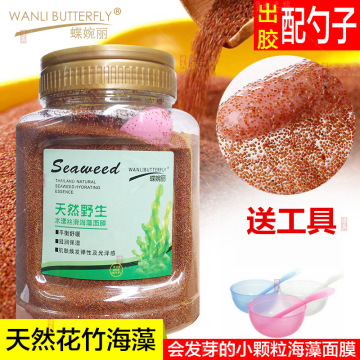 送面膜小颗粒海藻面膜700g发芽泰国细海藻籽舒/缓补水男女-阿里巴巴