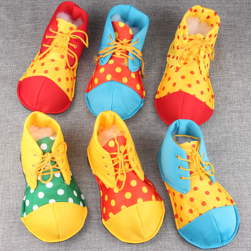 愚人节Cosplay成人儿童小丑鞋子表演服舞台演出装扮恶搞大头鞋饰