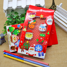 卡通圣诞橡皮擦套装 创意圣诞节橡皮文具小礼品 学生学习用品赠品