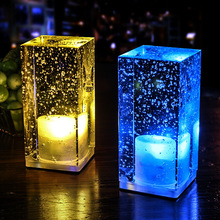 酒吧台灯led充电水晶灯创意个性餐厅KTV氛围床头灯小夜灯装饰桌灯