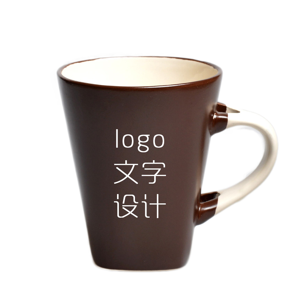 Matte Simple Ins Style Ceramic Cup Coffee Cup Water Cup Advertising Mug Printing Logo Gift Wholesale