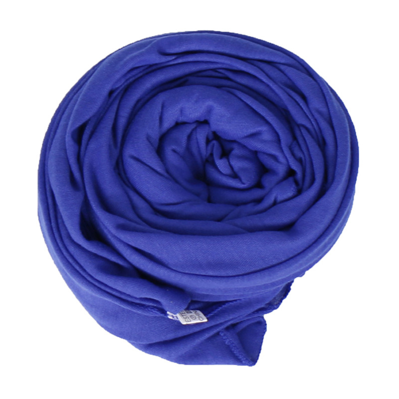 Spring and Summer Solid Color Mercerized Cotton Women's Scarf High Quality Elastic Breathable Indian Style Jersey Scarf Bs82