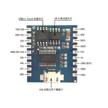语音播放模块 IO触发 串口控制 USB下载flash 语音模块DY-SV17F
