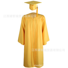 2024新款梭织学士服美国美式成人毕业服大学学位服套装毕业袍学服