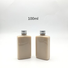 100ml新款铝盖果汁饮料咖啡冷饮奶茶外卖塑料瓶ins斜肩二两小酒瓶