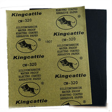 跨境 18PCS套装 金牛砂纸120#-2000# 金牛耐水砂纸 黑碳化硅砂纸